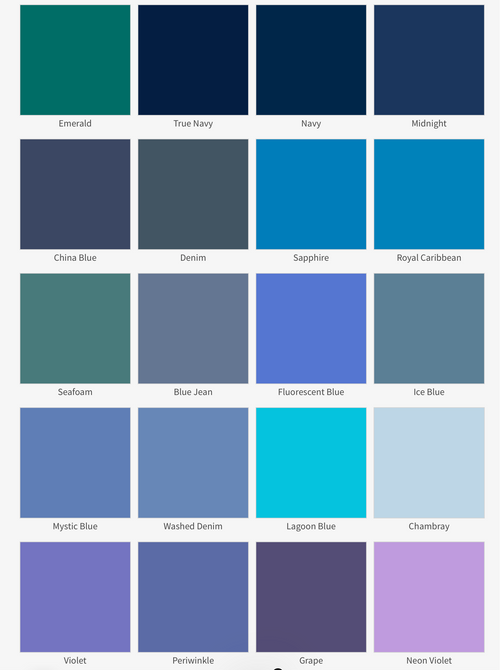 Choose color and size