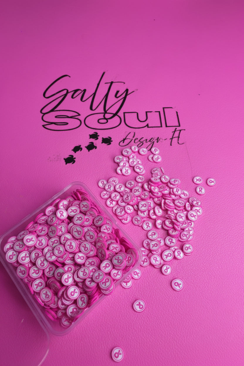 Breast Cancer Ribbon Clays 50g
