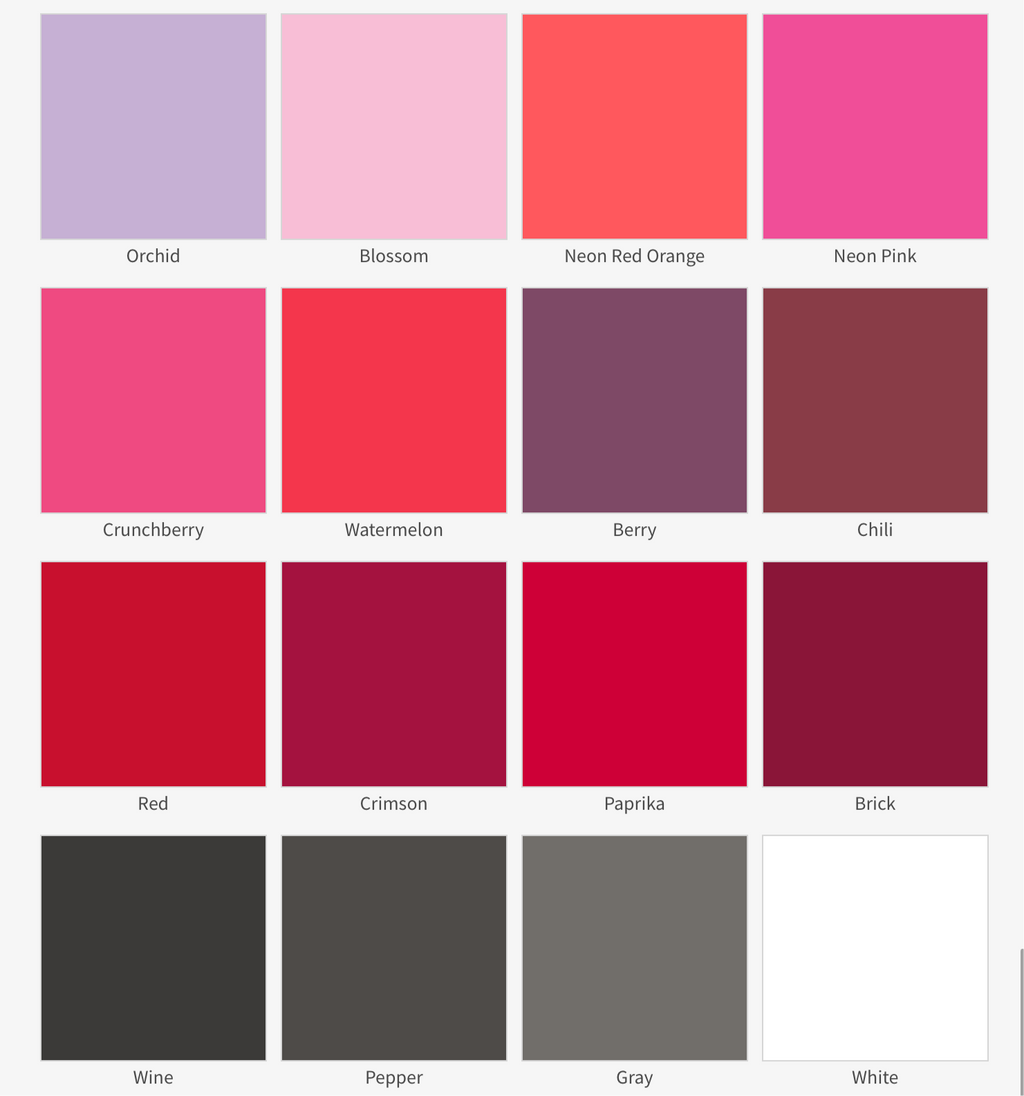 Choose color and size