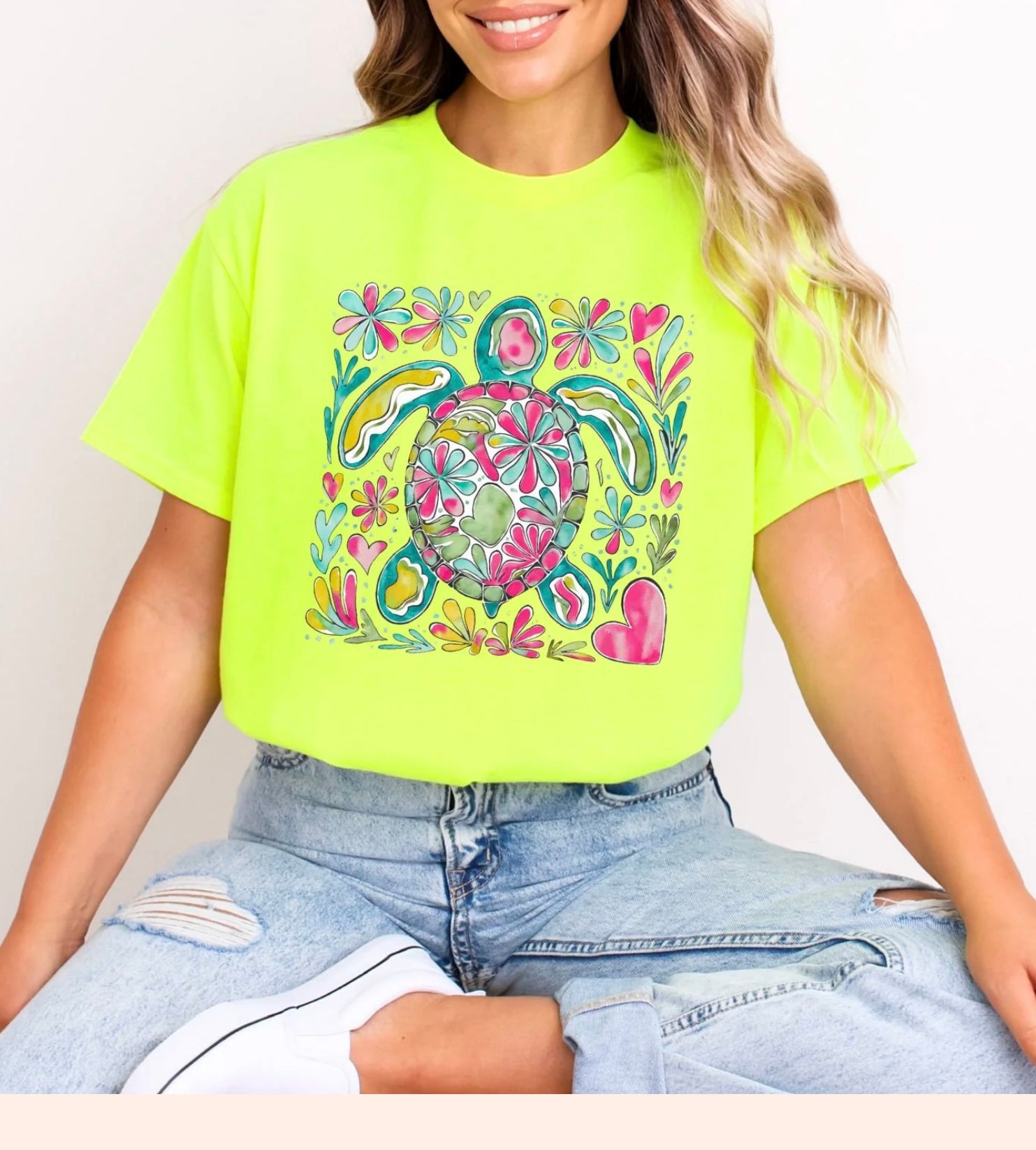 Turtle Glitter print